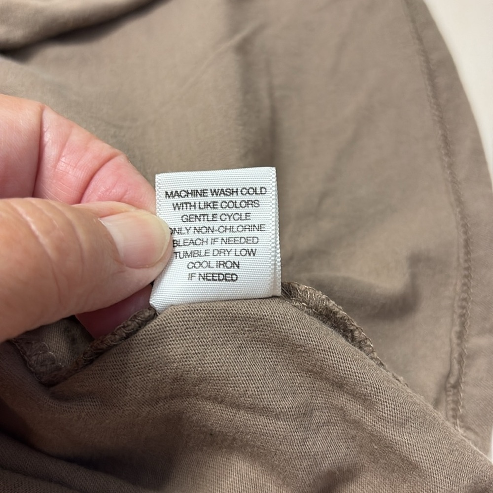 Strapless Tan Ruched Top. Small - Picture 8 of 9